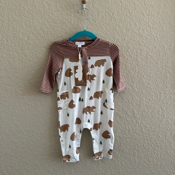 Angel Dear Viscose Bamboo Romper 3-6M NWT - Picture 2 of 4